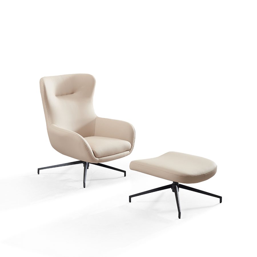 Mia Chair and Ottoman