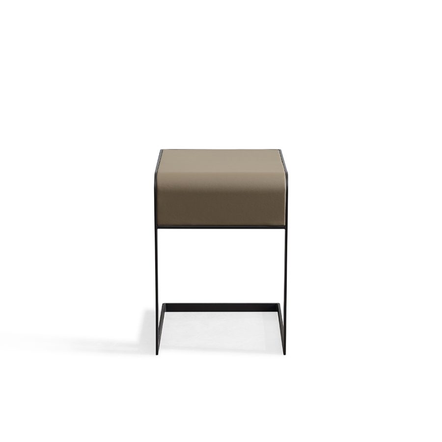 Khai Leather Side Table Set