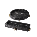 Burke Marble Tray Set